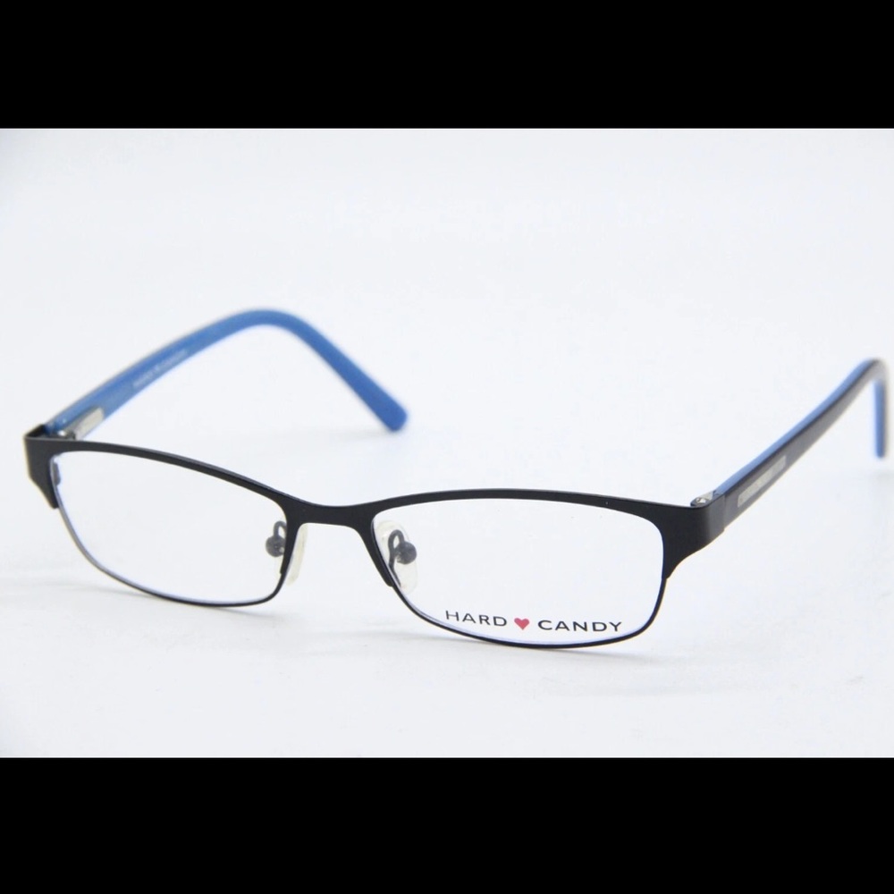 Hard Candy HC01 Prescription Eyeglasses Black Metal Frame and Temples 52/ 15/135